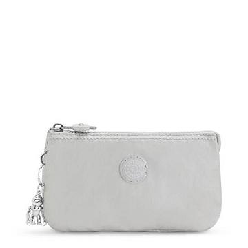 Kipling Creativity Large Klassiska Metallic Pouch Väska Beige | SE 1143NW